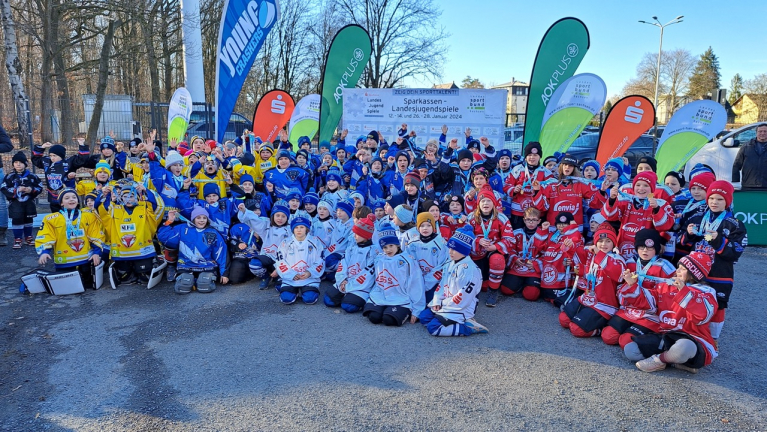 Erfolgreicher Auftritt der Spielgemeinschaft Jonsdorf/ Niesky bei den Landesjugendspielen im Eishockey der Altersklasse U9